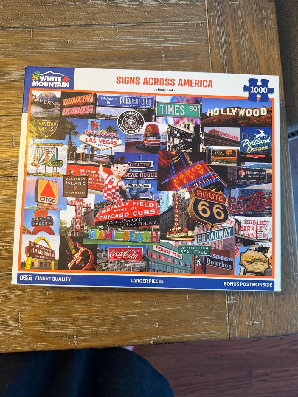 White Mountain Signs Across America 1000 piece puzzle
